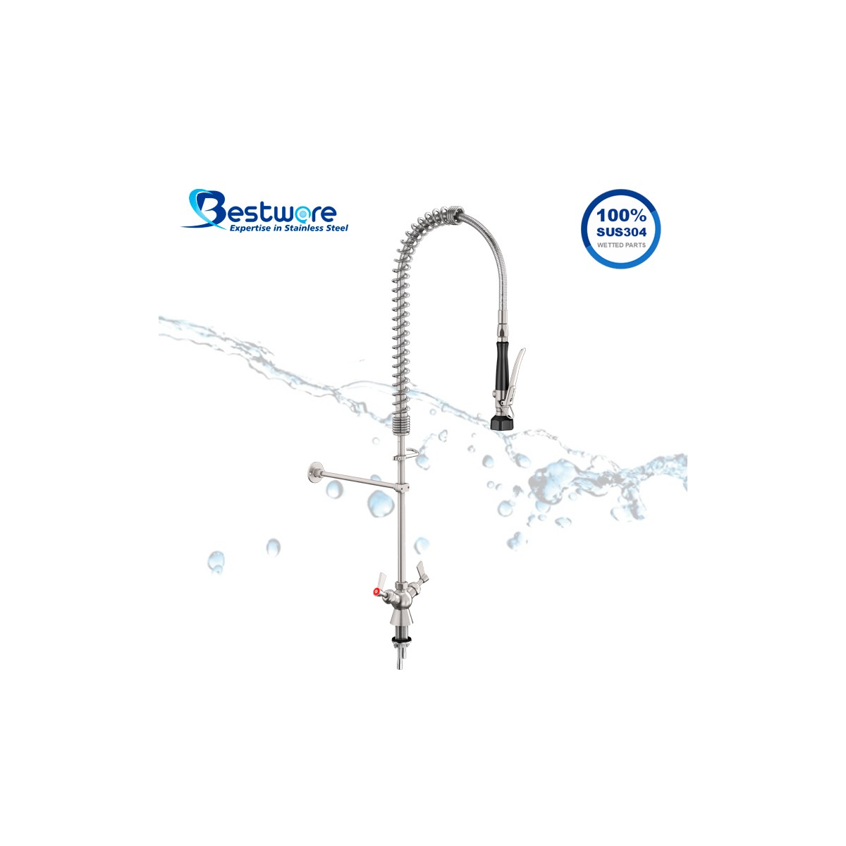 Dancing Angel Deck Mount Pre-Rinse Faucet