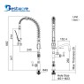 Single Hob Mount Cafe Pre-Rinse Faucet with 6 inch Pot Filler