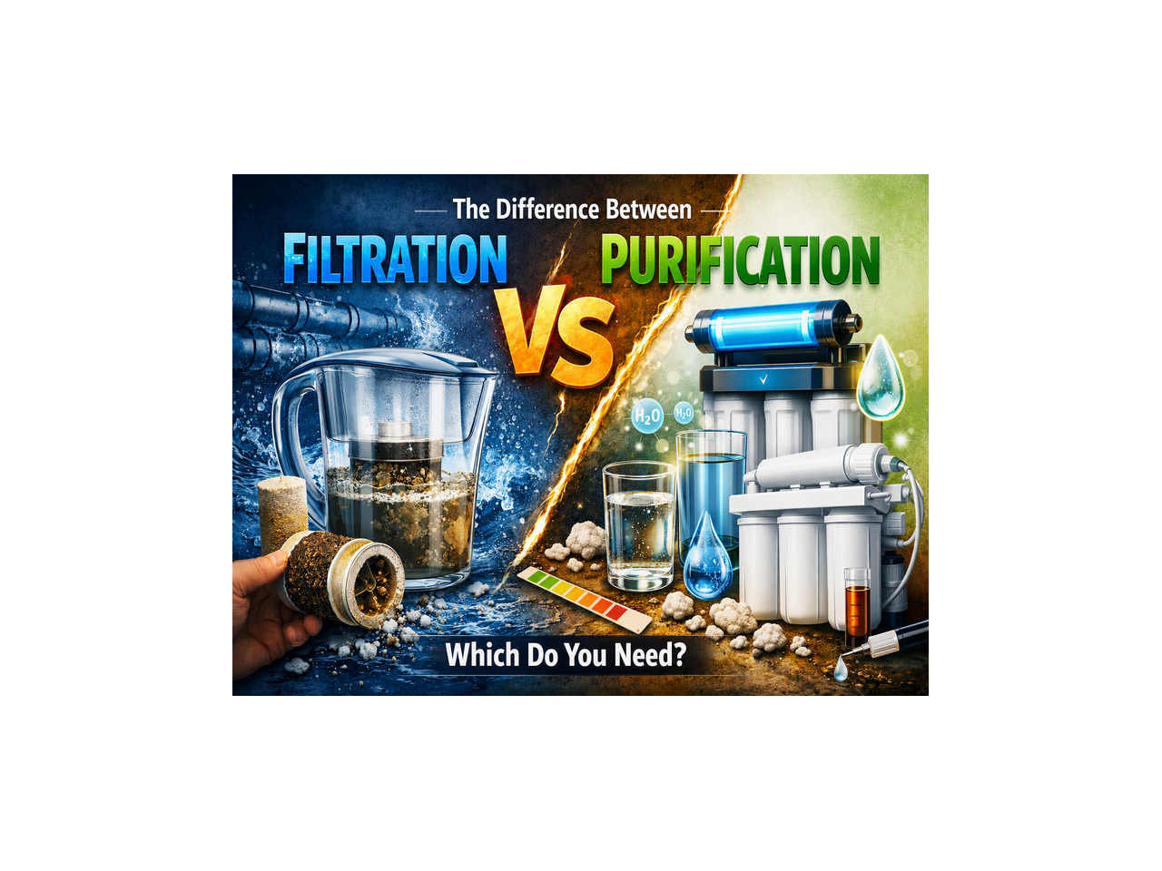 The Difference Between Filtration and Purification: Which Do You Need?