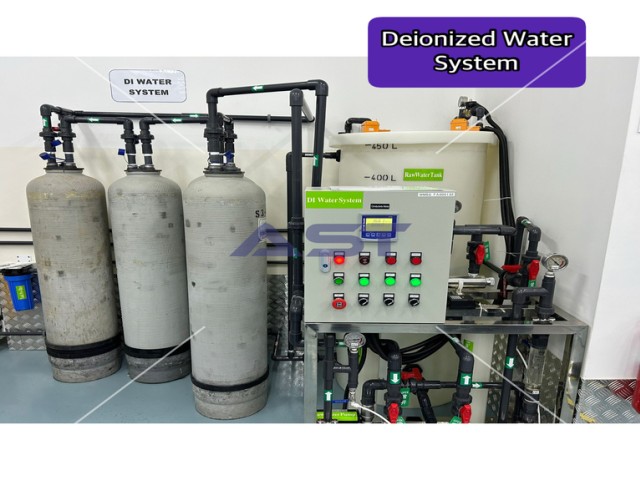 Seamless Deionized Water Treatment Installation for Precision Surface Cleaning